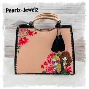 Loungefly Harry Potter Hermione & Luna Floral Handbag Purse Crossbody BoxLunch